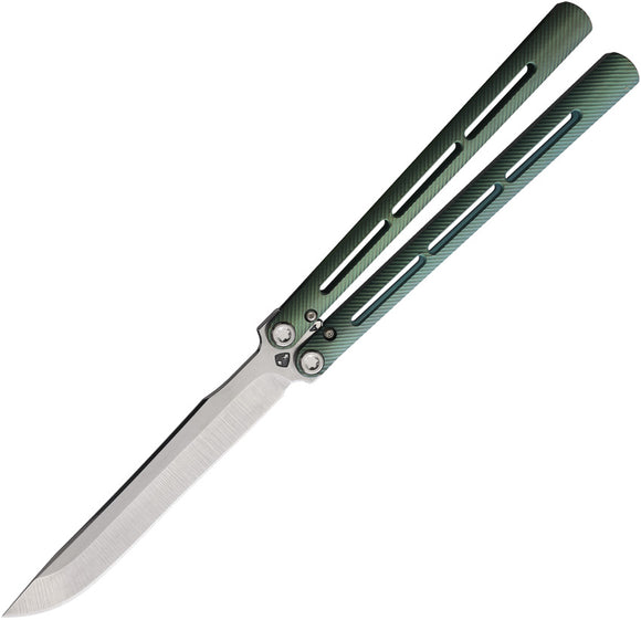Medford Viceroy Balisong Green Titanium S45VN Butterfly Knife 2164TD35A4