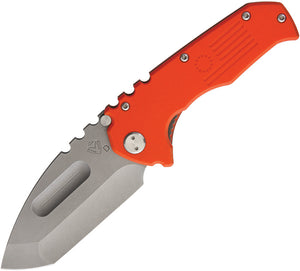 Medford MKT Praetorian Tumbled D2 Steel Tanto Orange G10 Folding Knife 30DTT11GG