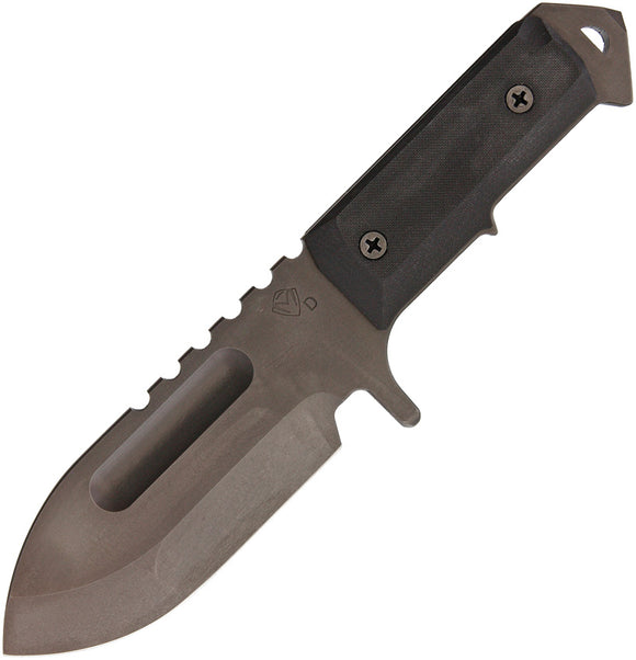 Medford Sea Wolf Black Smooth G10 D2 Steel Fixed Blade Knife 35BLK