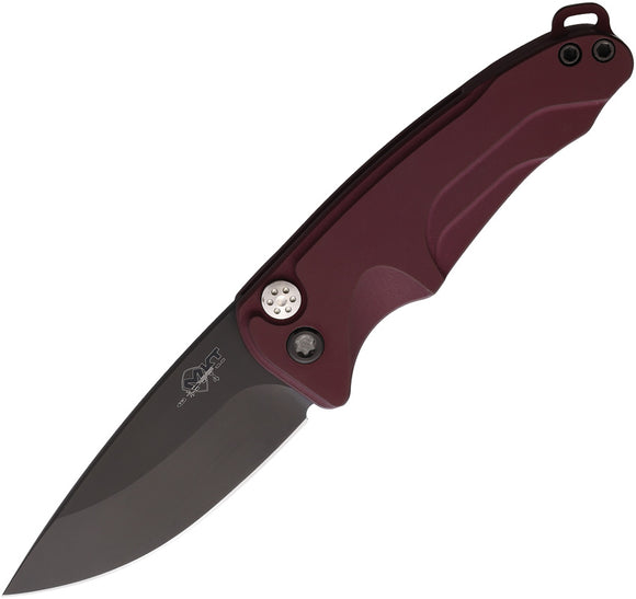 Medford Automatic Smooth Criminal Knife Button Lock Red Aluminum S45VN Blade A39SPQ41AI