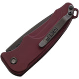 Medford Automatic Smooth Criminal Knife Button Lock Red Aluminum S45VN Blade A39SPQ41AI