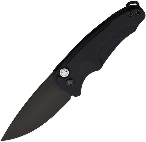 Medford Automatic Smooth Criminal Knife Button Lock Black Aluminum S45VN Blade A39SPQ42AB