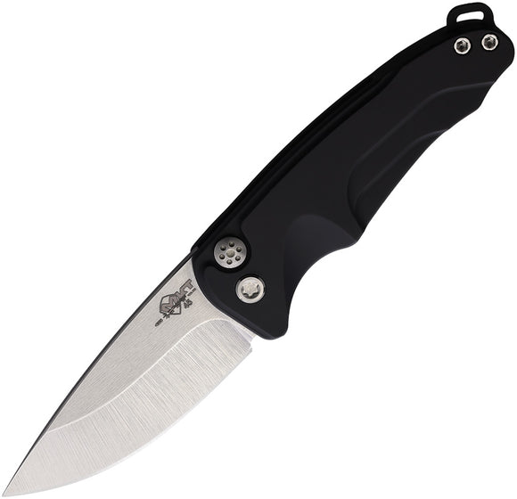 Medford Automatic Smooth Criminal Knife Button Lock Black Aluminum S35VN Blade A39STQ42AB