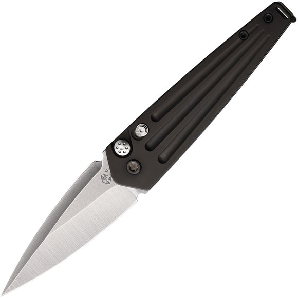 Medford Automatic Nosferatu Knife Button Lock Black Titanium S45VN Blade NATQ30PVTP