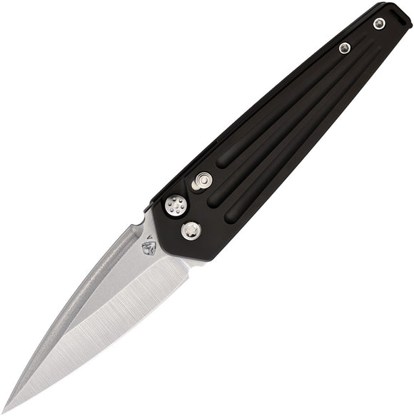 Medford Automatic Nosferatu Knife Button Lock Black Titanium S45VN Blade NATQ30PVTS