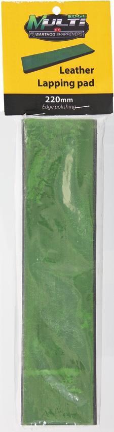 Warthog Multi Edge 220 Green Leather Knife Strop w/ Polishing Compound
