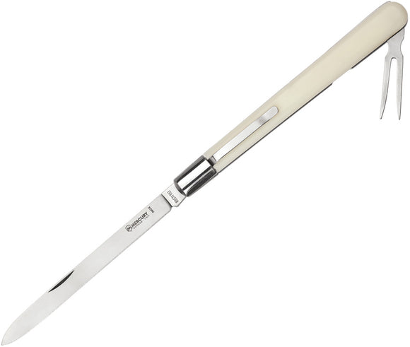 Mercury Slip Joint Folding INOX Steel Spear Point Fork Tasting Knife 9142LMC