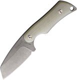 Mercury Kali Jade G10 N690 Sheepsfoot Fixed Blade Knife w/ Sheath 9KALISFNG10