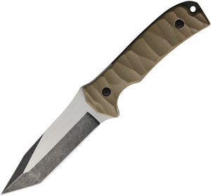 10" Desert Tan G10 Stainless Tanto Fixed Blade Knife w/Sheath 299
