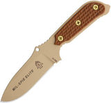 TOPS Mil-Spie 3 Elite Fixed Hunter Coyote Tan Blade & Handle Knife