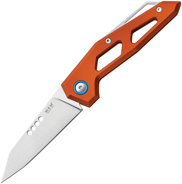 MKM-Maniago Knife Makers Edge Slip Joint Orange Aluminum Folding Knife EGAOR