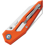 MKM-Maniago Knife Makers Edge Linerlock Orange Aluminum Folding Knife EGLAOR