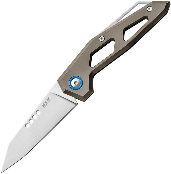 MKM-Maniago Knife Makers Edge Slip Joint Bronze Titanium Folding Knife EGTBR