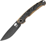 MKM-Maniago Knife Makers Eclipse Titanium & CF Folding MagnaCut Knife ELBRCFD