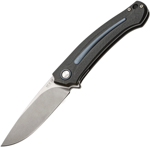 MKM Maniago Knife Makers Arvenis Framelock Fox Black Handle Folding Knife F013