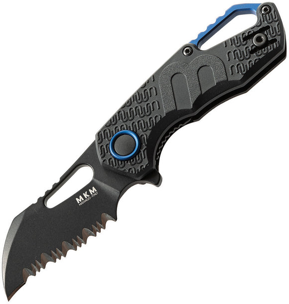 MKM - Maniago Knife Makers Isonzo Hawkbill Serrated N690 Black Folding Knife  031
