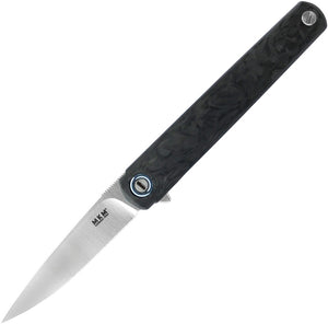 MKM-Maniago Knife Makers Flame Framelock Drop Carbon Fiber Folding Knife fct