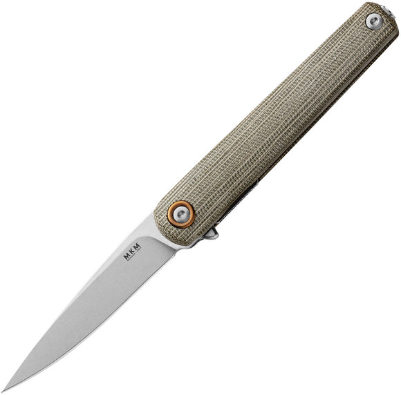 MKM-Maniago Knife Makers Flame Light Linerlock Folding Pocket Knife FL01LGC