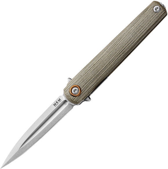 MKM-Maniago Knife Makers Flame Light Linerlock Folding Pocket Knife FL02LGC