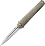 MKM-Maniago Knife Makers Flame Light Linerlock Folding Pocket Knife FL02LGC