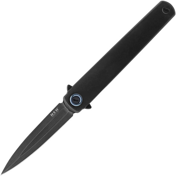 MKM-Maniago Knife Makers Flame Framelock Dagger Dark Stonewashed  Folding Knife 2tdsw