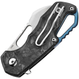 MKM-Maniago Knife Makers Isonzo Carbon Fiber Folding Hawkbill Knife FX03M1CM