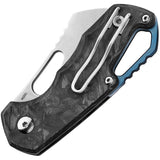 MKM-Maniago Knife Makers Isonzo Carbon Fiber Folding Cleaver Knife FX03M2CM