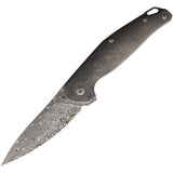 MKM-Maniago Knife Makers Goccia LTE Rose Folding Damascus Pocket Knife GCD