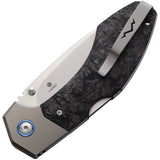 MKM-Maniago Knife Makers Hero Lockback Black Carbon Fiber Folding M390 Pocket Knife HRCFT