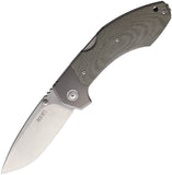 MKM-Maniago Knife Makers Hero Lockback Green Micarta Folding M390 Pocket Knife HRGCT