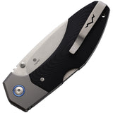 MKM-Maniago Knife Makers Hero Lockback Black G10 Folding M390 Pocket Knife HRGTBK