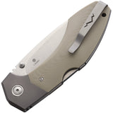 MKM-Maniago Knife Makers Hero Lockback Tan G10 Folding M390 Pocket Knife HRGTTN