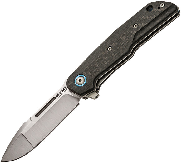 MKM Maniago Knife Maker Clap Linerlock Lionsteel CF Handle Folding Knife L012