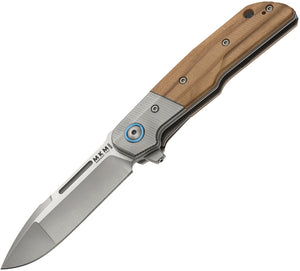 MKM Maniago Knife Makers Clap Linerlock Lionsteel Brown Metal Folding Knife L015