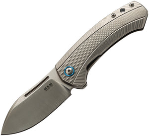MKM-Maniago Knife Makers Colvera Framelock Lionsteel Grey Titanium Folding Knife L021