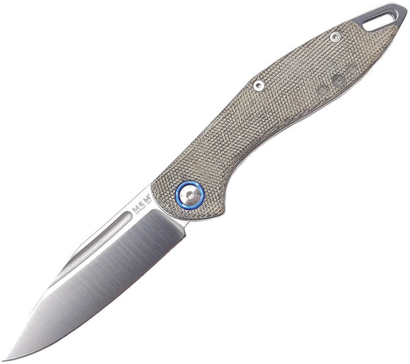 MKM-Maniago Knife Makers Fara Slip Joint Green Micarta Folding Knife 015