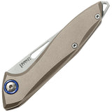 MKM-Maniago Knife Makers Cellina Slip Joint Mercury Titanium Folding Knife m021