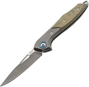MKM-Maniago Knife Makers Cellina Slip Joint Mercury Green Folding Knife m024