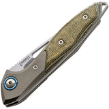 MKM-Maniago Knife Makers Cellina Slip Joint Mercury Green Folding Knife m024