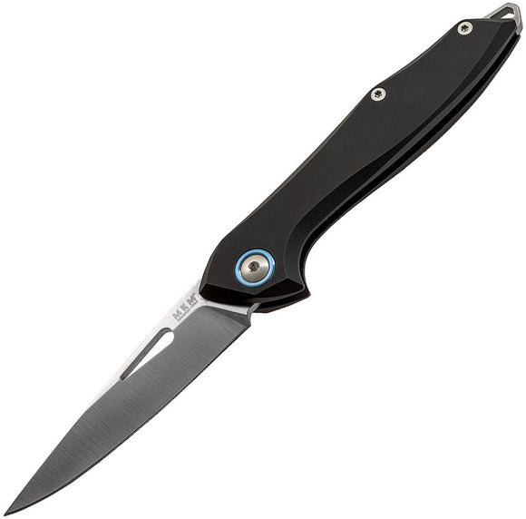 MKM-Maniago Knife Makers Cellina Slip Joint Mercury Black Folding Knife m025