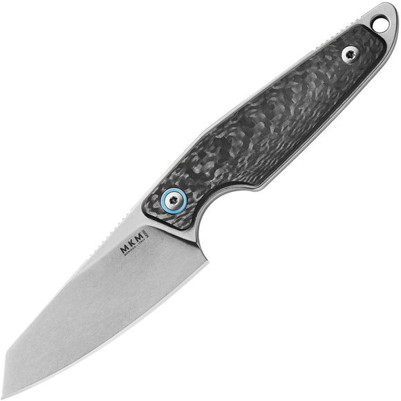 MKM-Maniago Knife Makers Makro 2 Carbon Fiber Bohler M390 Fixed Blade Knife 02CF