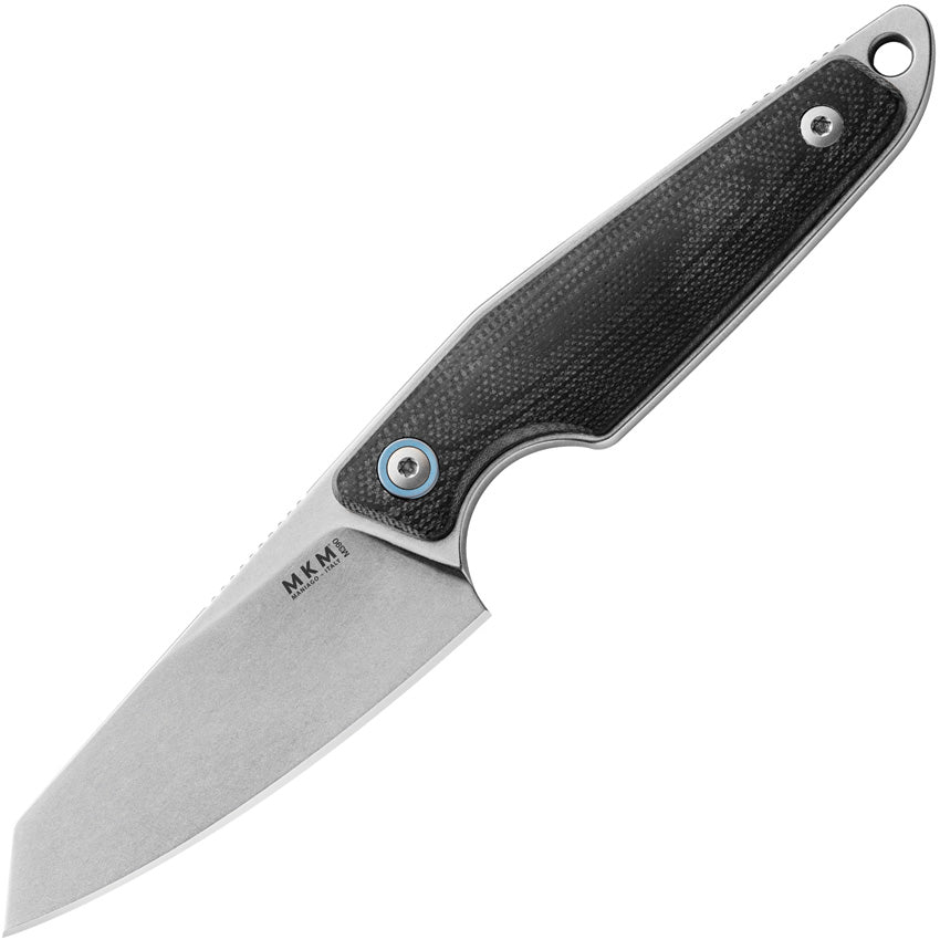 MKMManiago Knife Makers Makro 2 Black G10 Bohler M390 Fixed Blade Kni