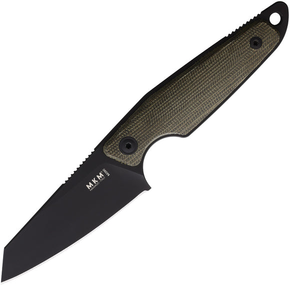 MKM-Maniago Knife Makers Makro 2 Green Micarta Fixed Blade Knife MA02GCB