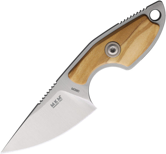 MKM-Maniago Knife Makers Mikro 1 Olivewood Fixed Blade Knife MR01O