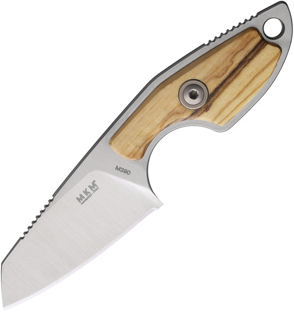 MKM-Maniago Knife Makers Mikro 2 Olivewood Fixed Blade Knife MR02O