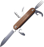 MKM-Maniago Knife Makers Malga 6 Natural Micarta M390 Multipurpose Knife p06nc