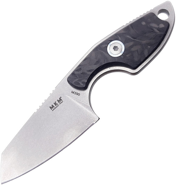 MKM-Maniago Knife Makers Mikro 2 Carbon Fiber M390 Fixed Blade Knife R02CF