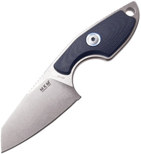 MKM-Maniago Knife Makers Mikro 2 Black G10 Bohler M390 Fixed Blade Knife R02GBK