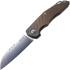 MKM-Maniago Knife Makers Root Slip Joint Bronze Folding Knife rttbr  -On Sale