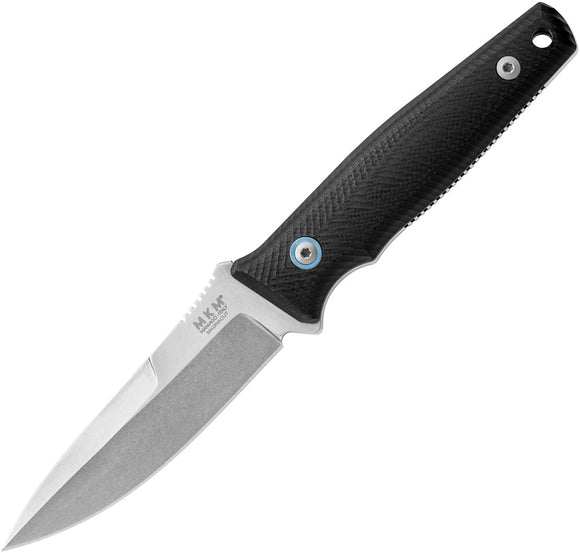 MKM-Maniago Knife Makers TPF Defense Black G10 Fixed Blade Knife TPFDGBK